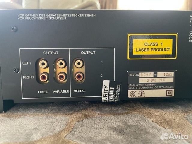 CD проигрыватель revox