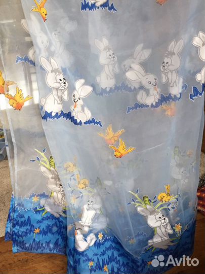 Тюль для детской комплект из 2 шт (Новое)