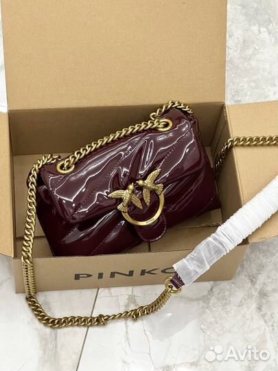 Сумка Pinko лаковая 2 раз светы