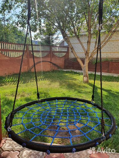 Качели гнездо подвесные до 150 кг диаметр 100 см