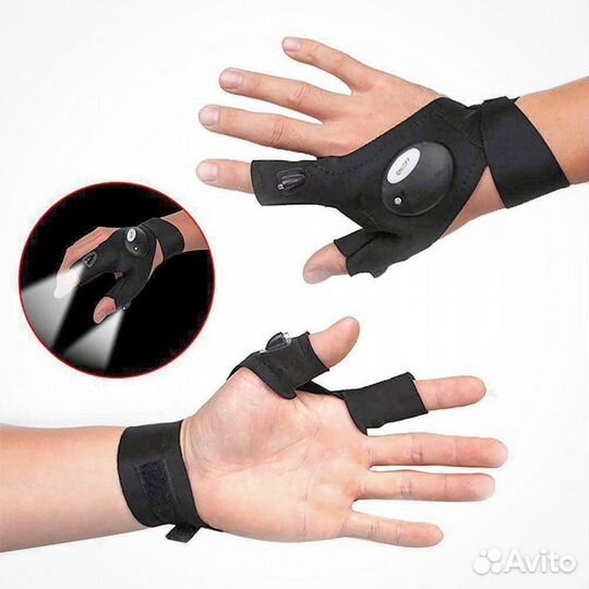 Перчатка с LED-фонариками