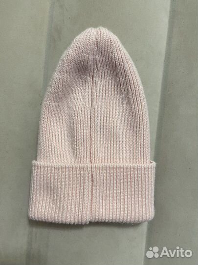 Шапочка бини для девочки на осень 6-12 месяцев