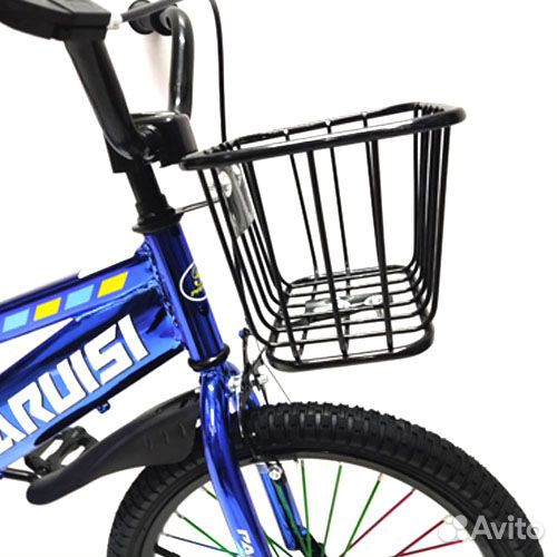 Детский велосипед на рост 105-120см, синий