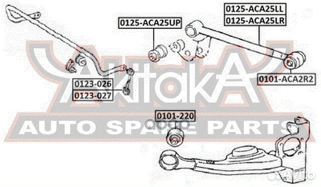 Тяга задняя поперечная левая 0125-ACA25LL asva