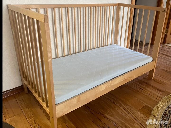 Кровать детская от 0 до 3 лет IKEA с матрасом