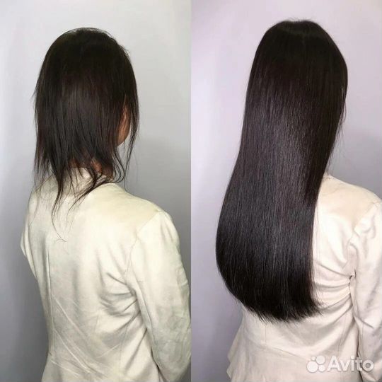 Наращивание волос, снятие, коррекция с гарантией