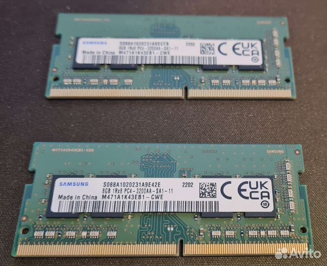 Оперативная память so-dimm ddr4 3200 8gb Samsung