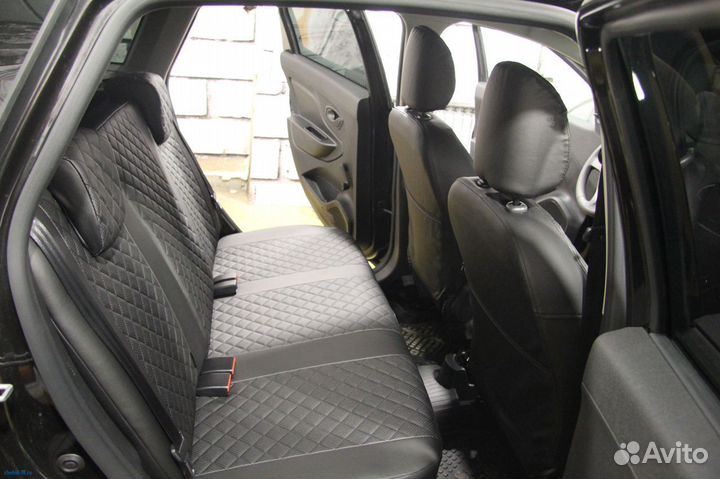 Чехлы Автопилот для LADA xray черные ромб