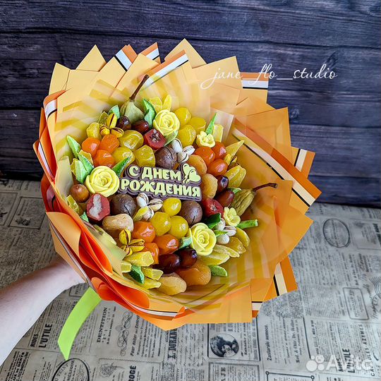 Съедобные букеты для женщин