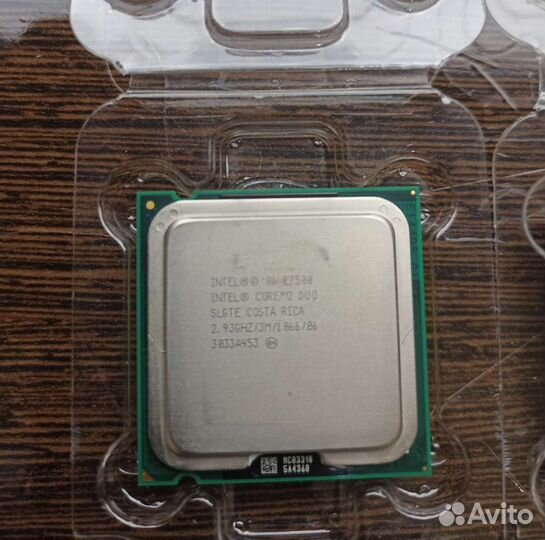 Процессор Intel Core 2Duo E7500 2.93GHz/3M/1066