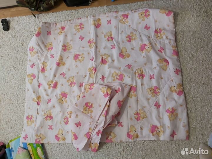 Постельное белье в детскую кроватку + одеялко