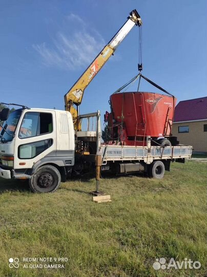 Аренда и услуги манипулятора, стрела 3 т, 12 м, борт 5 т, 5.2 м