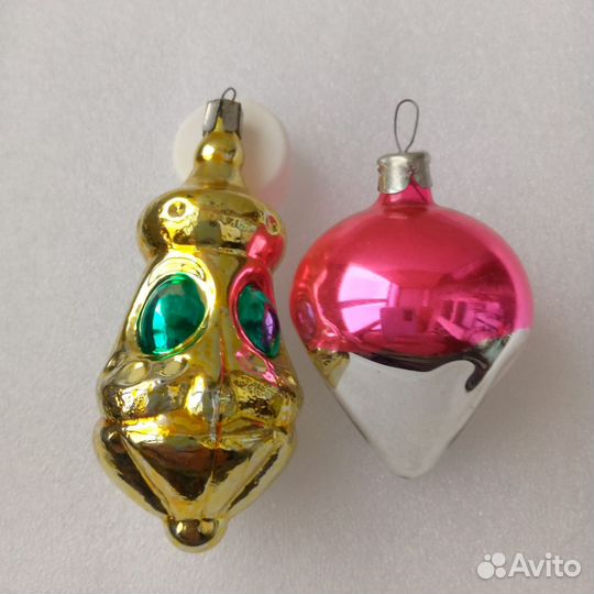 Елочные игрушки СССР Колокольчики Бутоны Колокола