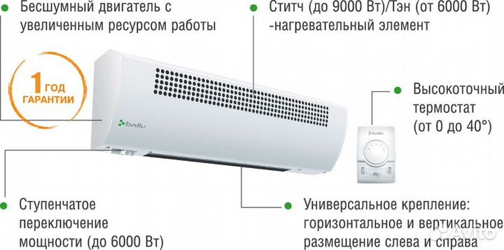 Тепловая завеса Ballu