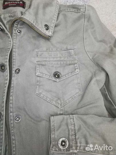 Куртка/ветровка женская джинсовая. 44-46. Цвет хак