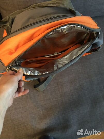 Сумка холодильник для пикника с посудой