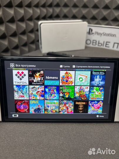 Nintendo switch oled чип + 256гб + 37 игр