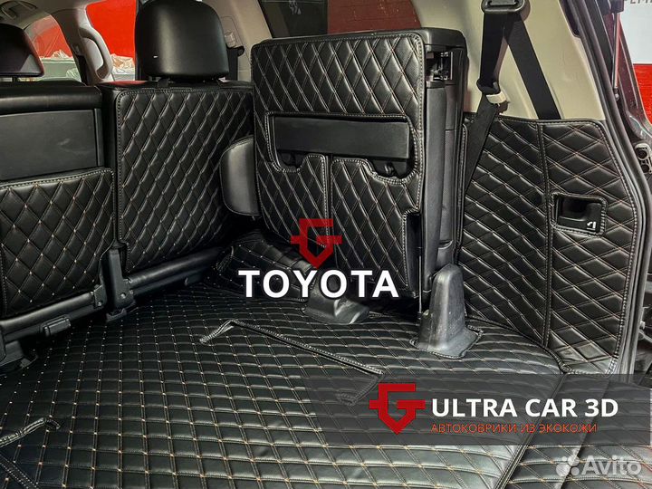 3D коврики из экокожи Toyota Land Cruiser Prado