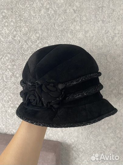 Шляпа берет новая натуральная замша