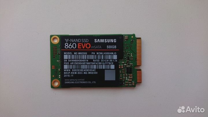 SSD Samsung msata 500GB