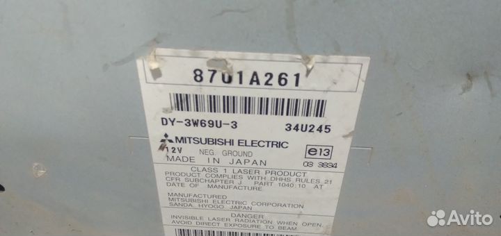 Магнитола Mitsubishi Lancer 10 2007-2012