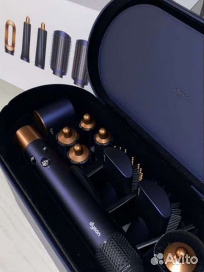 Стайлер dyson airwrap complete синий