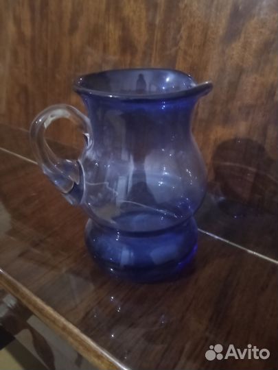 Кувшин,фужеры из марганцевого стекла