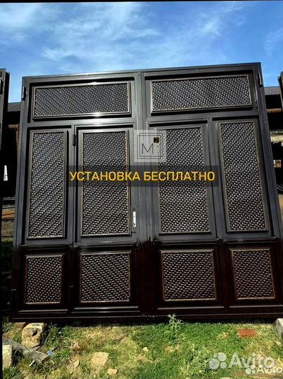 Ворота в Махачкале в стиле неоклассика на заказ