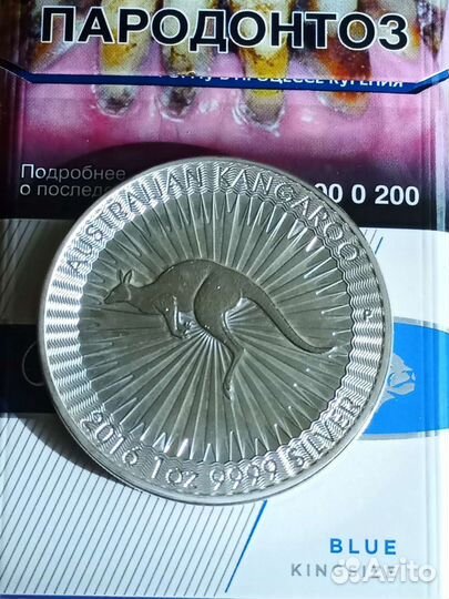 1 Доллар 2016г. Серебро. Австралия