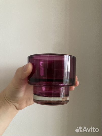 Подсвечник IKEA стекло