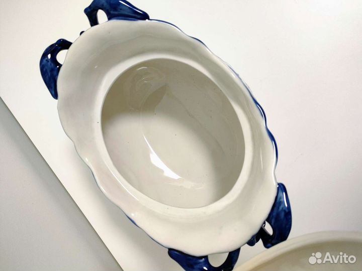 Супница посуда Гжель новая