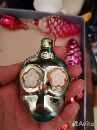 Елочная игрушка СССР Сова