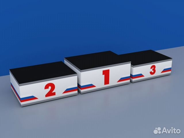 Пьедестал награждения Матрешка 812х612мм (прямоуг)