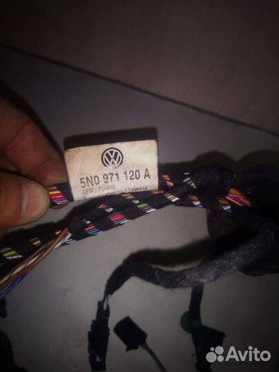 Проводка передней двери volkswagen tiguan 1