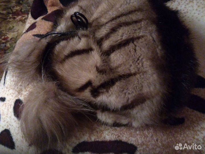 Берет женский зимний норковый