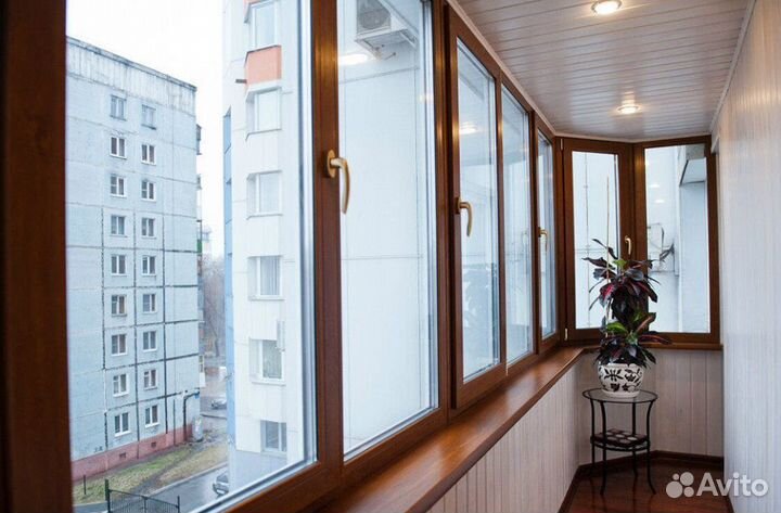 Остекление балконов и лоджий под ключ Y0974