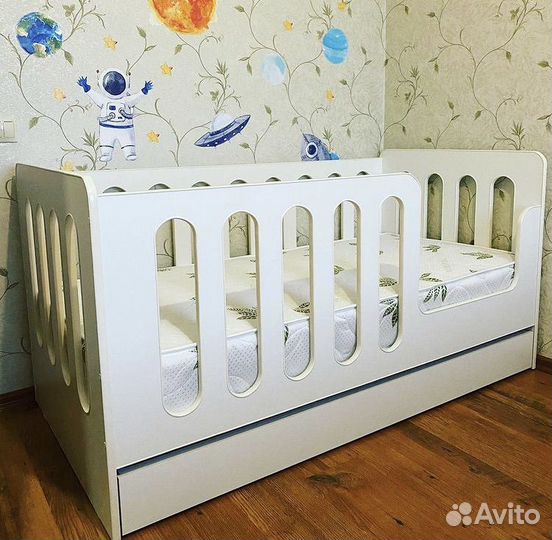 Детская кровать «Манеж» с ящиком