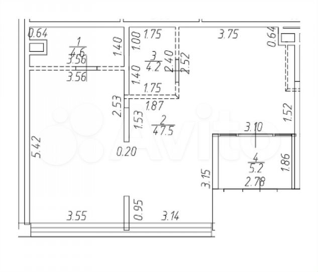 Продажа габ Пиццерия, 61.4 м²