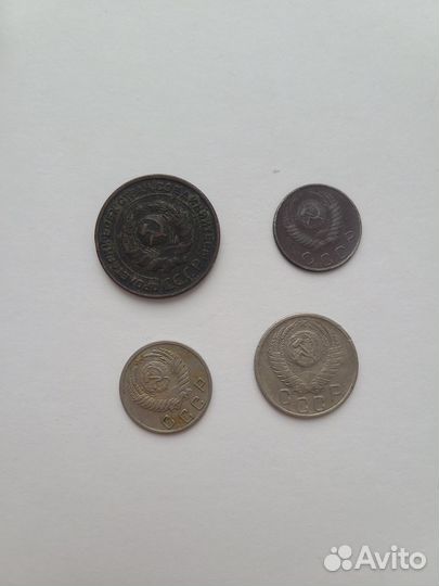 1/2 копейки 1912, 2 коп 1924, 10 1952, 1954, 15 ко