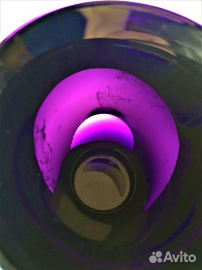 Ваза (красное стекло, кобальт) СССР (2 штуки)