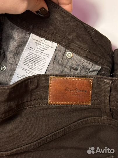 Джинсы женские pepe jeans размер 44 коричневые