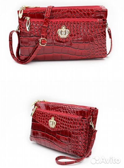 Новая Сумка 4 цвета кроссбоди лак кожа