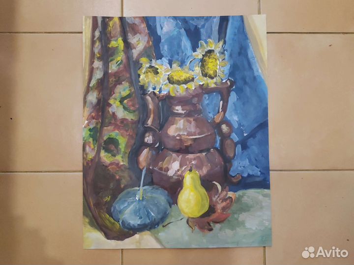Картина акварелью натюрморт большие