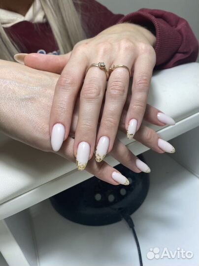 Маникюр наращивание ногтей