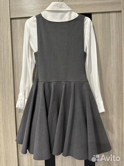 Школьная форма Маленькая леди 134 серая