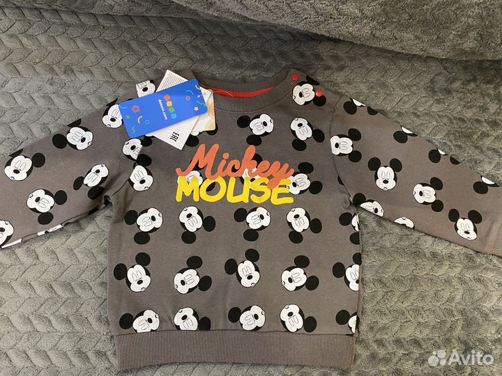 Джемпер (толстовка) детский новый Disney baby 86