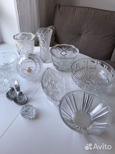 Советский хрусталь салатники вазы солонки