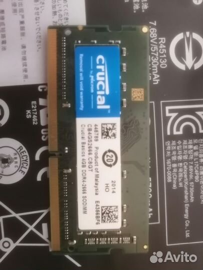 Память So-dimm DDR4 4GB 2666 MGz