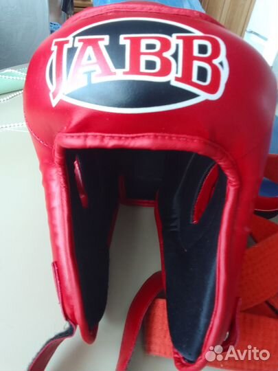 Шлем, лапы, пояс для карате детские. На 8-10 лет