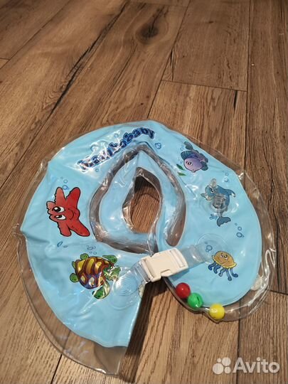 Круг надувной детский на шею для купания, плавания